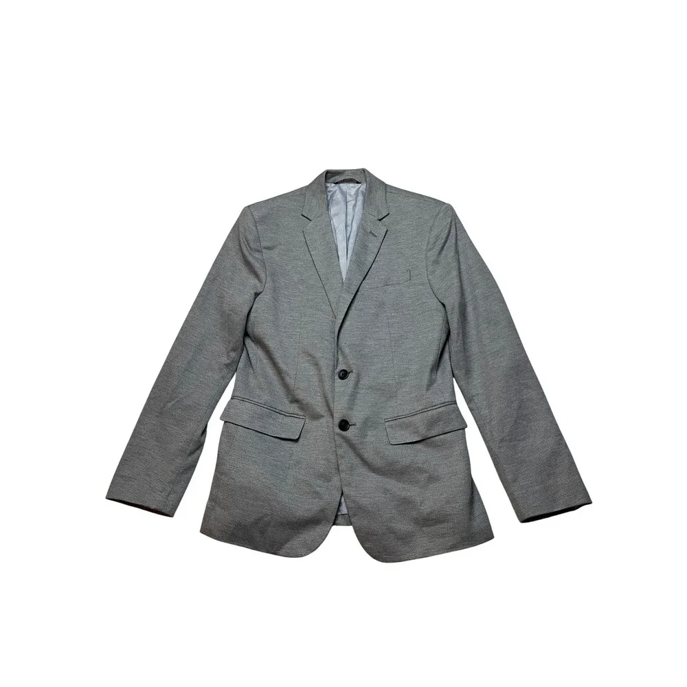 Banana Republic Blazer Mens 38R Gray Slim Fit Sport Coat Two Button Professional